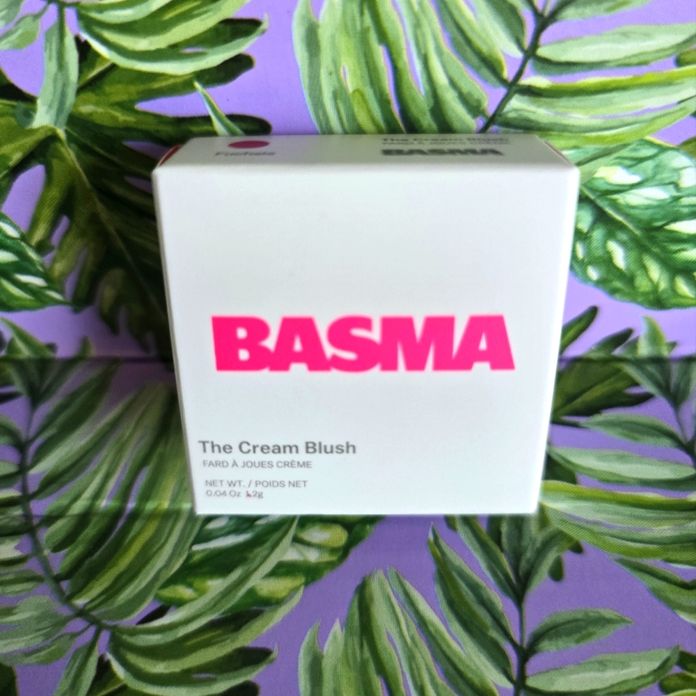 Basma The Cream Fushia Blush .04 OZ. With Mirror. New Travel Size.